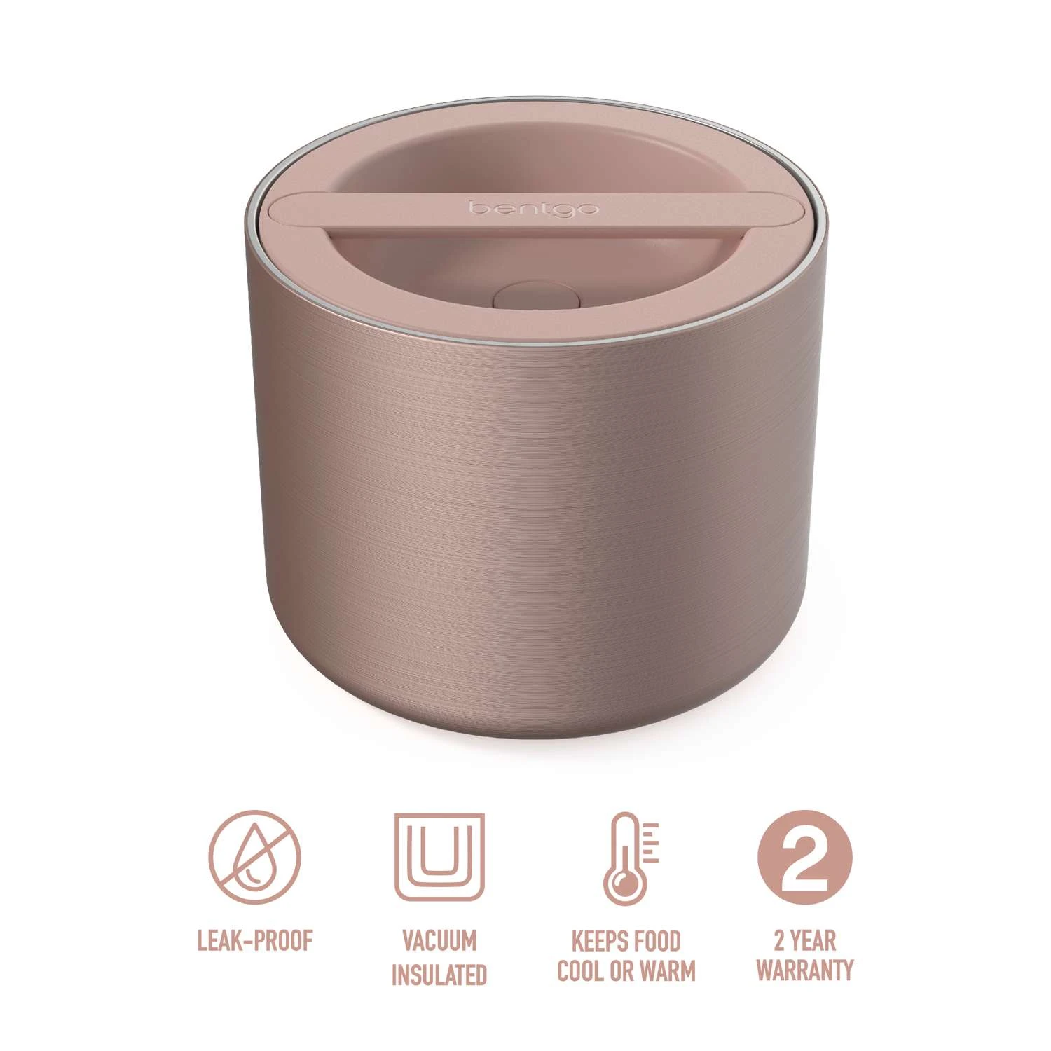 Bentgo 2.4 Cups Rose Gold Food Storage Container 1 Pk 6 Bentgo 2.4 Cups Rose Gold Food Storage Container 1 Pk - Image 4