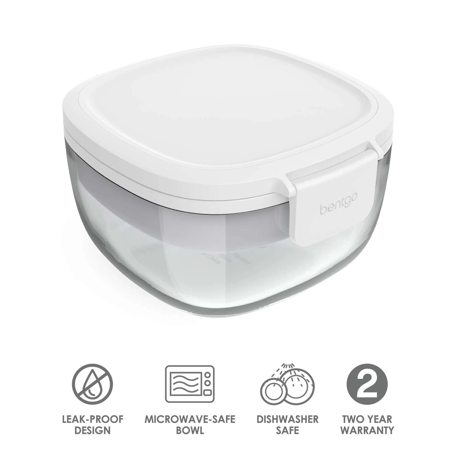Bentgo 61 Oz White Salad Container 1 Pk 4 Bentgo 61 Oz White Salad Container 1 Pk - Image 2
