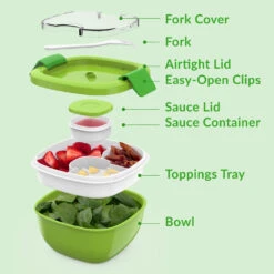Bentgo Salad Container (2-Pack) -Bentgo 2PK BGOSAL G 7