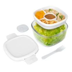 Bentgo 61 Oz White Salad Container 1 Pk