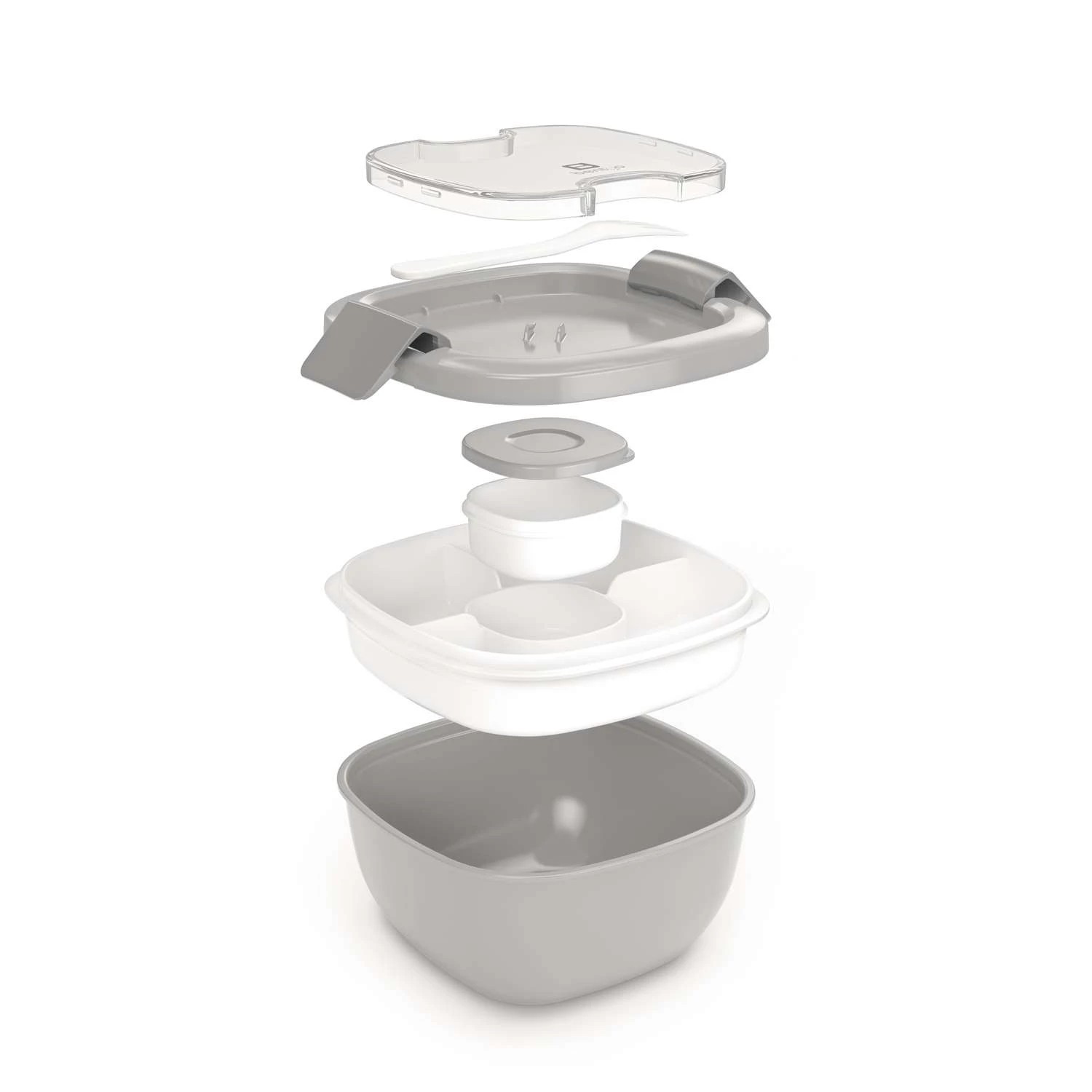 Bentgo 57 Oz Gray Salad Container Set 1 Pk 6 Bentgo 57 Oz Gray Salad Container Set 1 Pk - Image 4