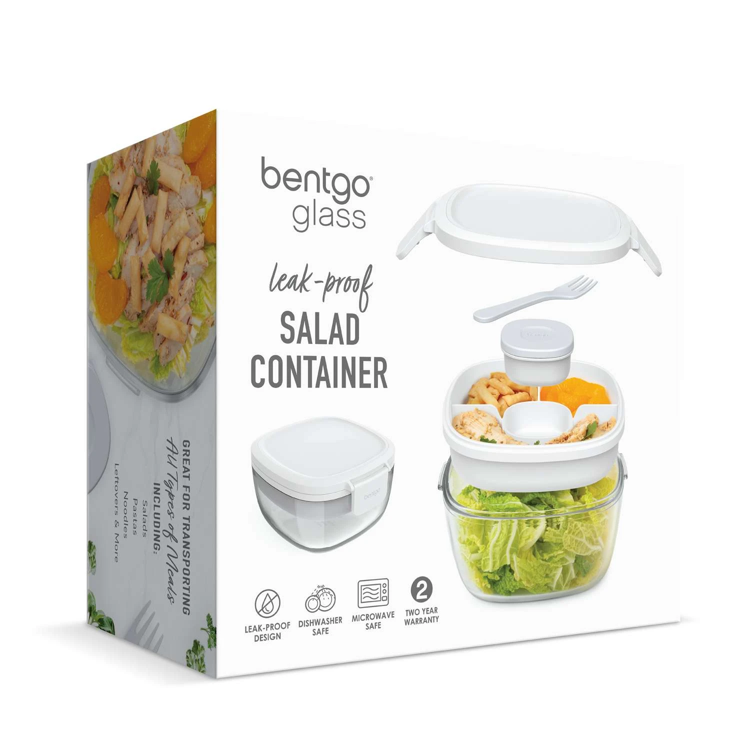 Bentgo 61 Oz White Salad Container 1 Pk 7 Bentgo 61 Oz White Salad Container 1 Pk - Image 5