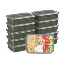 Bentgo 35 Bentgo 4 Cups Khaki Green Meal-Prep Container 10 Pk