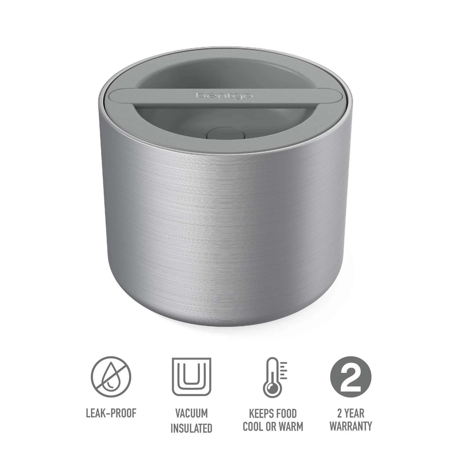 Bentgo 2.4 Cups Silver Food Storage Container 1 Pk 7 Bentgo 2.4 Cups Silver Food Storage Container 1 Pk - Image 5