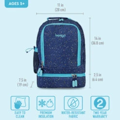 Bentgo Kids 2-in-1 Backpack & Lunch Bag 24 Bentgo Kids 2-in-1 Backpack & Lunch Bag -Bentgo BGBKPAK BLSP 5