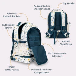 Bentgo Kids Prints 2-in-1 Backpack & Lunch Bag 29 Bentgo Kids Prints 2-in-1 Backpack & Lunch Bag -Bentgo BGBKPAK SKY 3