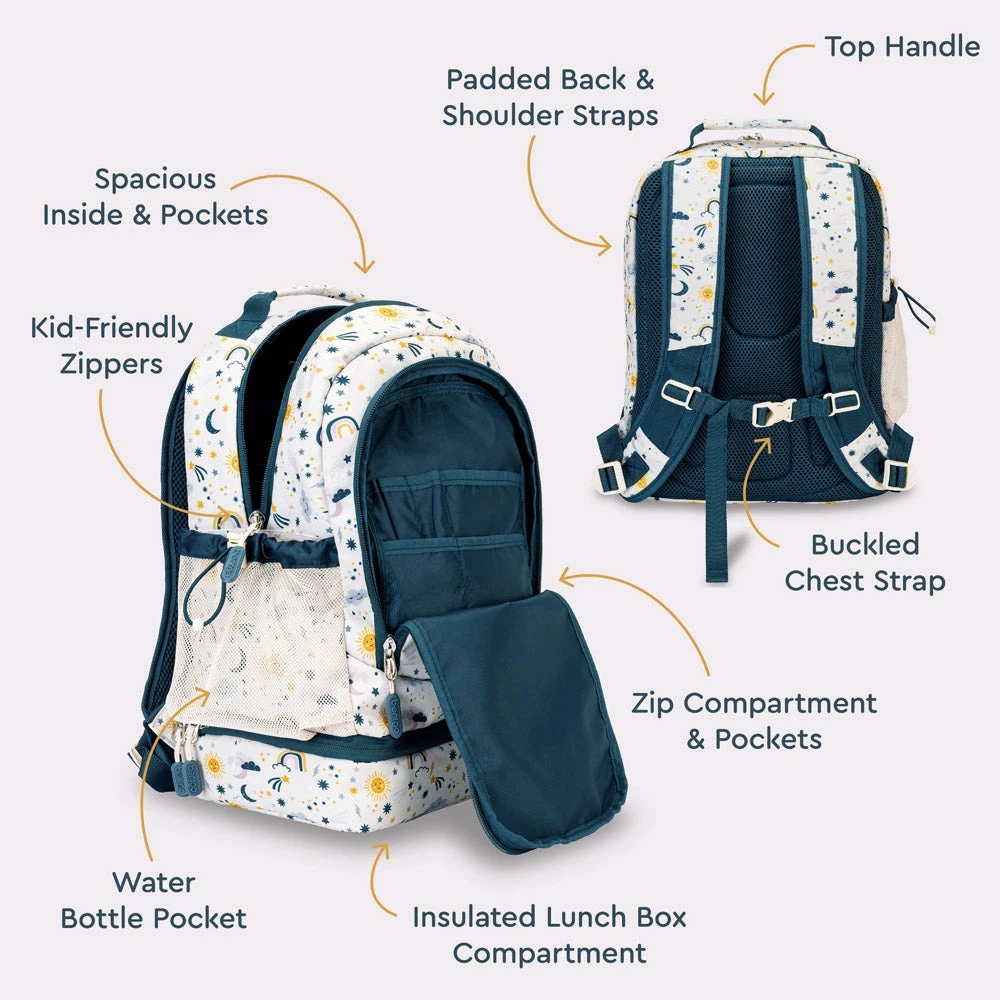 Bentgo Kids Prints 2-in-1 Backpack & Lunch Bag 10 Bentgo Kids Prints 2-in-1 Backpack & Lunch Bag - Image 8