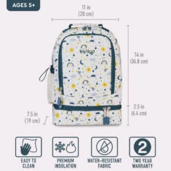 Bentgo Kids Prints 2-in-1 Backpack & Lunch Bag 31 Bentgo Kids Prints 2-in-1 Backpack & Lunch Bag -Bentgo BGBKPAK SKY 5