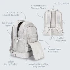 Bentgo Kids 2-in-1 Backpack & Lunch Bag 34 Bentgo Kids 2-in-1 Backpack & Lunch Bag -Bentgo BGBKPAK SLGL 3