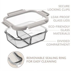 Bentgo Glass Leak-Proof Meal Prep Set (8pc) -Bentgo BGGLSPK1 WS 6