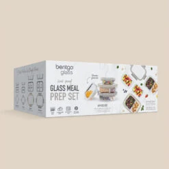 Bentgo Glass Leak-Proof Meal Prep Set (8pc) -Bentgo BGGLSPK1 WS 8