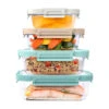 Bentgo Glass Leak-Proof Food Storage Set (8pc) 2 Bentgo Glass Leak-Proof Food Storage Set (8pc) -Bentgo BGGLSPK2 CO