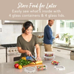 Bentgo Glass Leak-Proof Food Storage Set (8pc) 27 Bentgo Glass Leak-Proof Food Storage Set (8pc) -Bentgo BGGLSPK2 WS 2 cdeddfc5 93f6 40e3 a819 b082d413e1ea