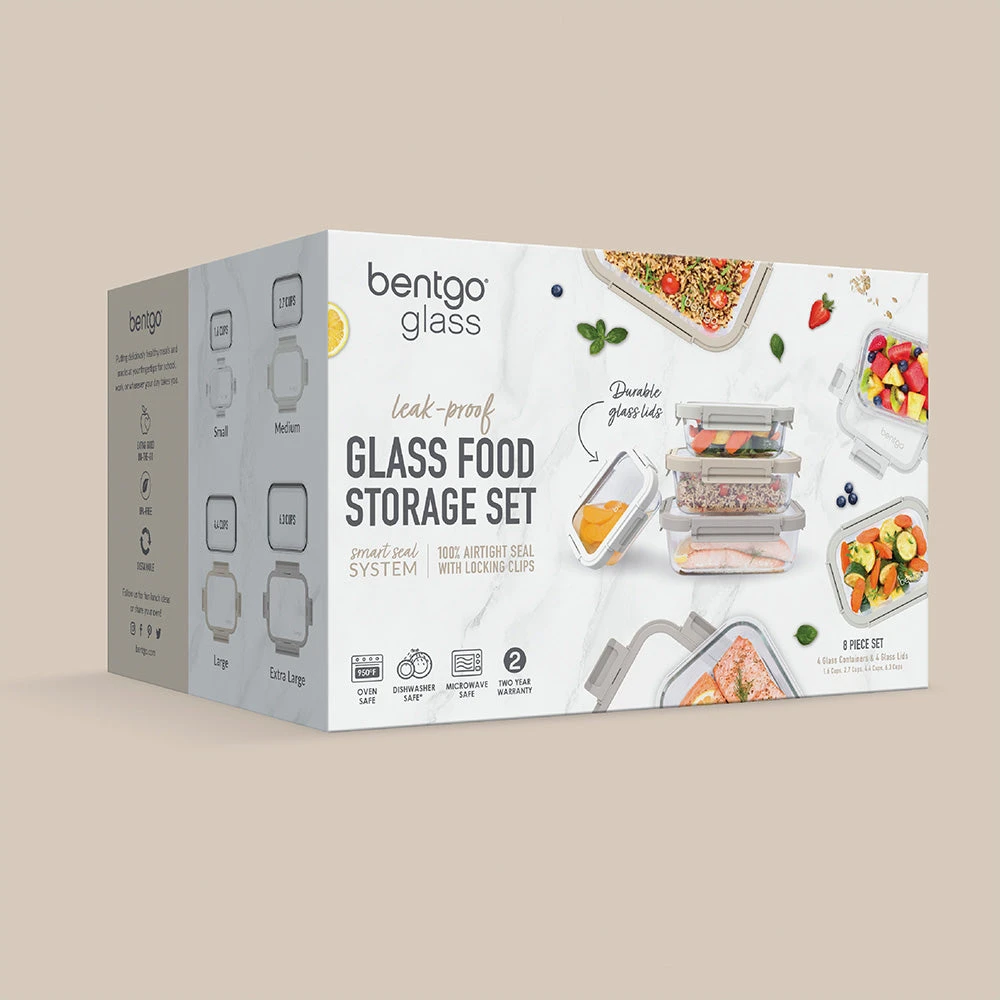 Bentgo Glass Leak-Proof Food Storage Set (8pc) 18 Bentgo Glass Leak-Proof Food Storage Set (8pc) - Image 16