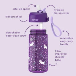 Bentgo Kids Prints Water Bottle (2-Pack) -Bentgo BGKDWB2 1 UNI GLX 3