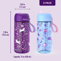 Bentgo Kids Prints Water Bottle (2-Pack) -Bentgo BGKDWB2 1 UNI GLX 6