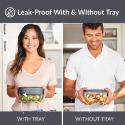 Bentgo Glass Salad Container (2-Pack) -Bentgo BGLASSAL DG 2 1218c8a4 3a72 4758 975f ad214d10b037