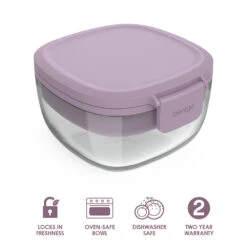 Bentgo Glass Salad Container -Bentgo BGLASSAL L 3