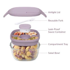 Bentgo Glass Salad Container -Bentgo BGLASSAL L 5