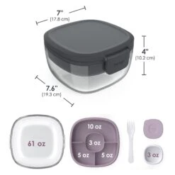 Bentgo Glass Salad Container (2-Pack) -Bentgo BGLASSAL MUL1 3P 7