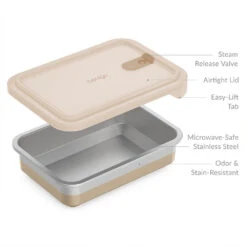 Bentgo MicroSteel Heat & Eat Container -Bentgo BGMCSTL3 GD 5