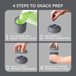 Bentgo Modern Lunch Box & Snack Cup 31 Bentgo Modern Lunch Box & Snack Cup -Bentgo BGMDNBDL DG 10