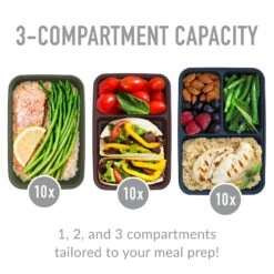 Bentgo Prep Deluxe Bag & 60-Piece Meal Prep Container Set -Bentgo BGPRBDL3 NBR 6