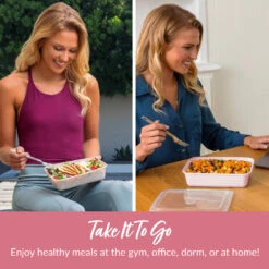 Bentgo Prep 1-Compartment Meal Prep Containers 24 Bentgo Prep 1-Compartment Meal Prep Containers -Bentgo BGPRP1 PK 3