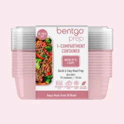 Bentgo Prep 1-Compartment Meal Prep Containers 29 Bentgo Prep 1-Compartment Meal Prep Containers -Bentgo BGPRP1 PK 8