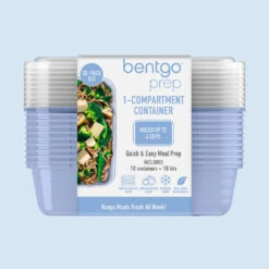 Bentgo Prep 1-Compartment Meal Prep Containers 37 Bentgo Prep 1-Compartment Meal Prep Containers -Bentgo BGPRP1 PW 8