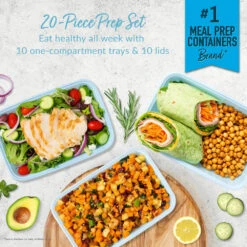 Bentgo Prep 1-Compartment Meal Prep Containers 39 Bentgo Prep 1-Compartment Meal Prep Containers -Bentgo BGPRP1 SK 2b