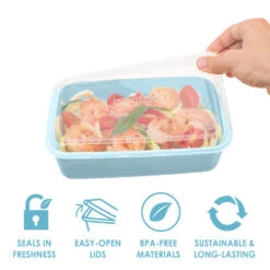 Bentgo Prep 1-Compartment Meal Prep Containers 41 Bentgo Prep 1-Compartment Meal Prep Containers -Bentgo BGPRP1 SK 4