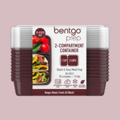 Bentgo Prep 2-Compartment Meal Prep Containers -Bentgo BGPRP2 BR 8 57d3e56e 0d01 4095 963b 874faf102e3f