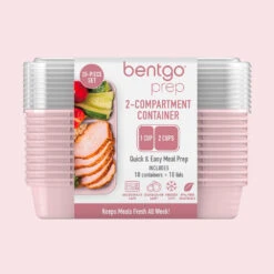 Bentgo Prep 2-Compartment Meal Prep Containers -Bentgo BGPRP2 PK 8 eb707088 b1bd 45d2 aff6 39f07e2d1308