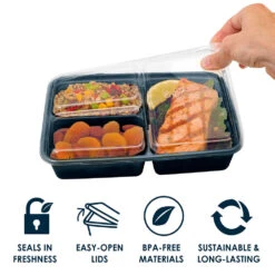 Bentgo Prep 3-Compartment Meal Prep Containers -Bentgo BGPRP3 NB 4 10499402 b3ac 4f71 ad4d 0def2c094945