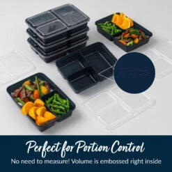Bentgo Prep 3-Compartment Meal Prep Containers -Bentgo BGPRP3 NB 6 6714db71 f0f4 4e11 a87e 58fe47e925fa