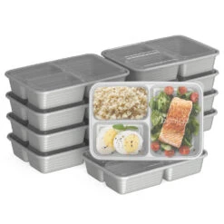Bentgo Prep 3-Compartment Meal Prep Containers -Bentgo BGPRP3 SV f04b8c09 5ae4 450b 83c0 32187daf0dd8