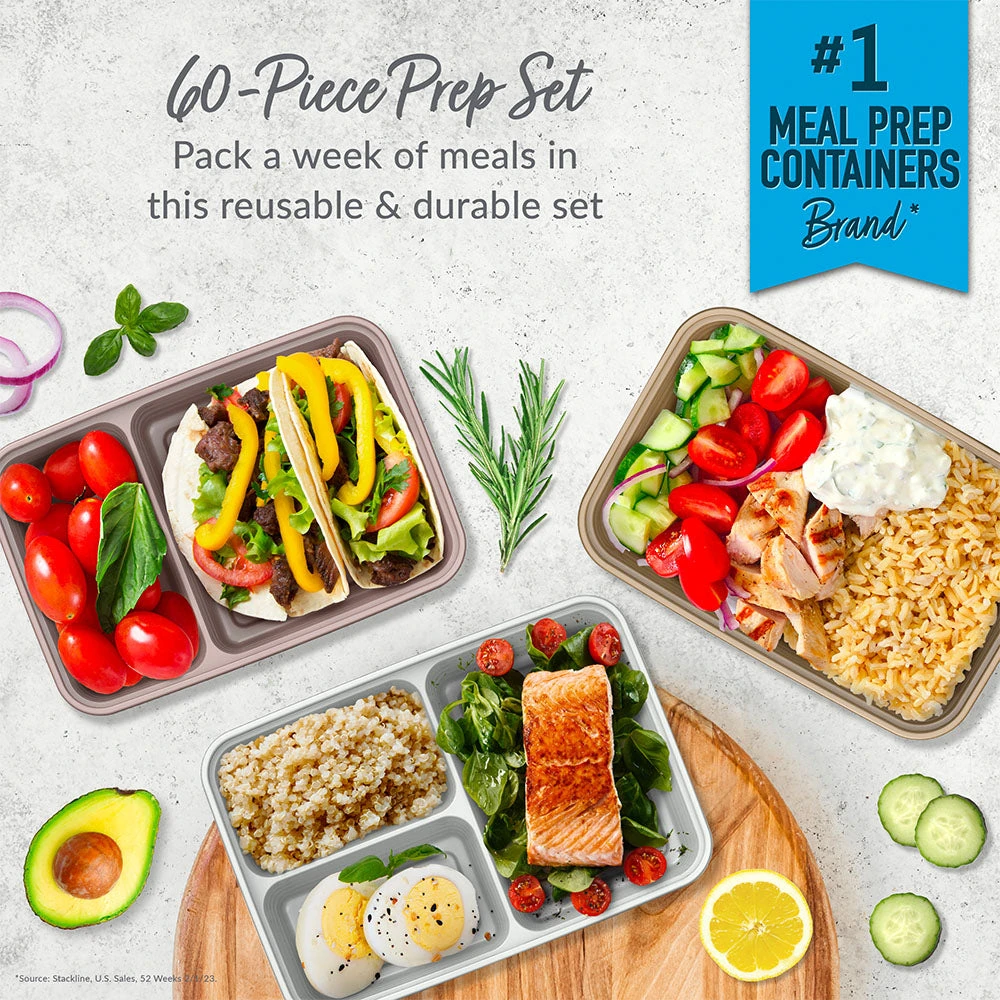 Bentgo Prep 60-Piece Meal Prep Kit 4 Bentgo Prep 60-Piece Meal Prep Kit - Image 2