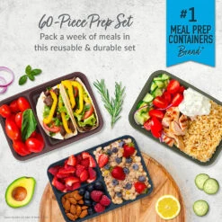 Bentgo Prep 60-Piece Meal Prep Kit 39 Bentgo Prep 60-Piece Meal Prep Kit -Bentgo BGPRPAK3 R 2