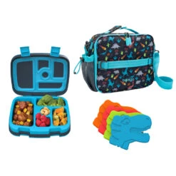 Bentgo Kids Prints Lunch Box, Lunch Bag, & Ice Packs -Bentgo BGPTBDL2 DNO 1