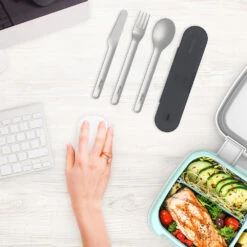 Bentgo Stainless Steel Travel Utensil Set -Bentgo BGSSUT CB 2