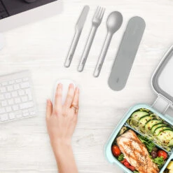 Bentgo Stainless Steel Travel Utensil Set -Bentgo BGSSUT Y 2