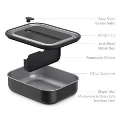 Bentgo MicroSteel Lunch Box -Bentgo BGSTLCH CB 3