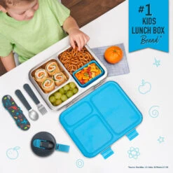 Bentgo Kids Stainless Steel Prints Lunch Box -Bentgo BGSTLPT DNO 2