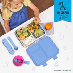 Bentgo Kids Stainless Steel Prints Lunch Box -Bentgo BGSTLPT RBO 2