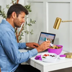 Bentgo Salad Stackable Lunch Container With Large 54oz Bowl, 4-Compartment Tray & Built-In Fork -Bentgo GUEST 70f599ad 74e9 4e6b 8ff1 ae8dc7c11517