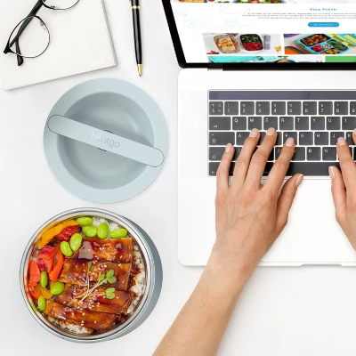 Bentgo Stainless Steel Bowl, Triple Layer Insulation, Leakproof Airtight Lid-2.4 Cup 3 Bentgo Stainless Steel Bowl, Triple Layer Insulation, Leakproof Airtight Lid-2.4 Cup