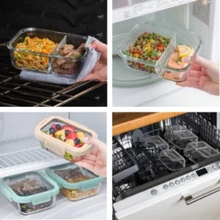 Bentgo 8pc Glass Leak-Proof Meal Prep Set Coastal -Bentgo GUEST c73d76ac eeed 472b 86ce 20a822c57782