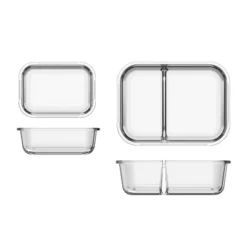 Bentgo 8pc Glass Leak-Proof Meal Prep Set Coastal -Bentgo GUEST e5afd0b4 11ec 4cf7 978c 7bac1ffc936d