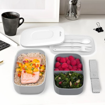 Bentgo Classic All-in-One Stackable Lunch Box Container With Built In Flatware 6 Bentgo Classic All-in-One Stackable Lunch Box Container With Built In Flatware - Image 4